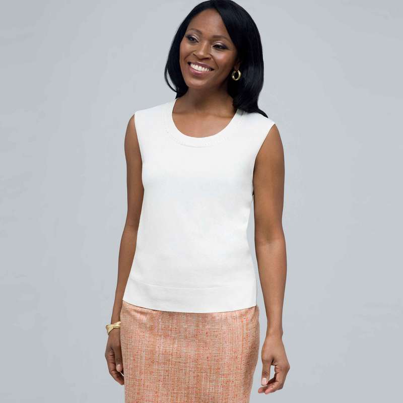 Scoop Neck Shell., , large image number 0